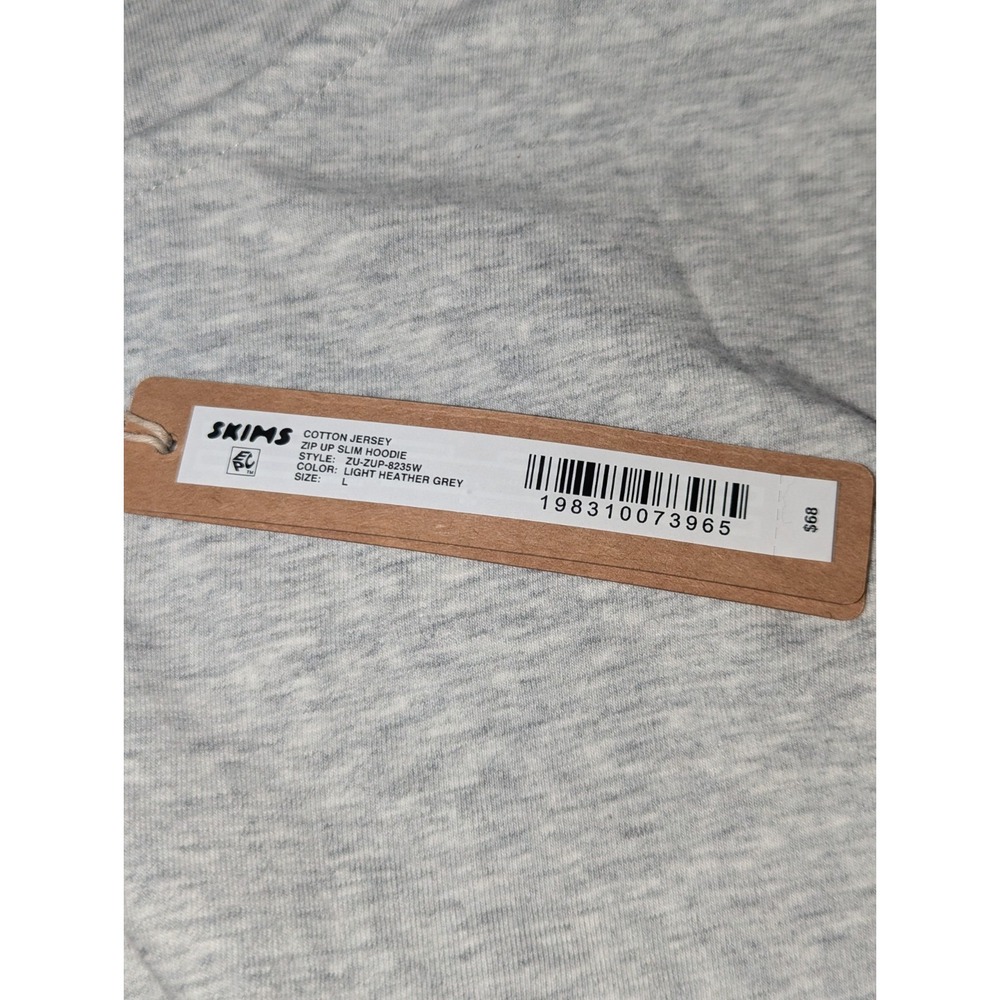 REPOSHING SKIMS Light Gray Cropped Hoodie - Picture 2 of 7